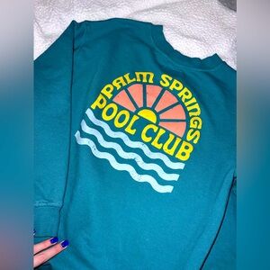 Small blue crewneck sweatshirt